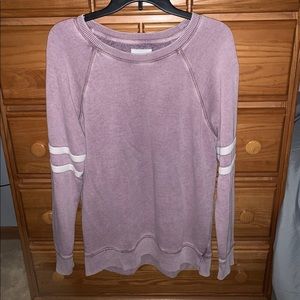 Purple American Eagle Crewneck Fuzzy Sweater